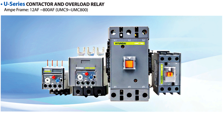 MC contactor and overload relay U series